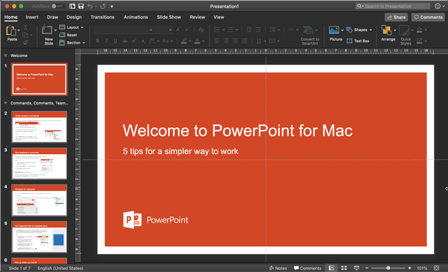 powerpoint support for mac